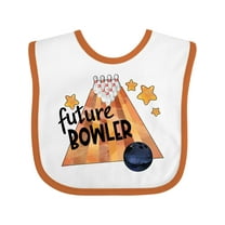 Inktastic Future Bowler Bowling Ball and Pins Boys or Girls Baby Bib