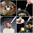 thumbnail image 2 of 1pc Oil Filter Soup Scoop Stainless Steel Filtering Spoon Oil Separator Scoop, 2 of 7