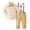 Yellow, variant on Toddler Boys Long Sleeve Shirt Pants Set with Tie Back to School Picture Day Formal Outfit Size 5-6 Years