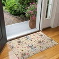 thumbnail image 2 of Yorkie Dog and Flower Florals Door Rugs,Washable Non Slip Door Mats Indoor,Decorative Door Mats,Entry Mat Indoor for Entrance,Bedroom,Kitchen,Bathroom,17"x30", 2 of 6