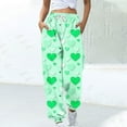 thumbnail image 2 of Kaemgyyd Women's Sweatpants Casual Fashion Drawstring Valentines Print Pants Baggy Cinch Bottom Workout Trousers with Pockets, 2 of 5
