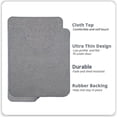 thumbnail image 5 of Bathroom Rug Set of 2, Toilet Rug, Quick Dry, Non-Slip, Machine Washable, Fit Under Doors, Absorbent Bathroom Rug（Gray 20" x 32"+20" x 24"，U）, 5 of 6