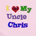 thumbnail image 2 of CafePress - I LOVE MY UNCLE CHRIS Infant Bodysuit - Baby Light Bodysuit, Size Newborn - 24 Months, 2 of 4