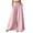 Pink, variant on Pants for Women Summer Skirt Pants High Waist Draped Wide Leg Slim Flattering Solid Flowy Ruffle Pink Dress Slacks for Women