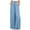 Sky Blue, variant on Tuphregyow Women's High Waist Baggy Wrap Pants Drawstring Fashion with Pockets Pants Trendy Fitting Pleated Wide Leg Leisure Flowy Pants New Style Solid Sky Blue S