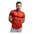 thumbnail image 1 of Camisa Manga Corta Slim Fit Hombre Casual Vestir Cuello Mao, 1 of 3