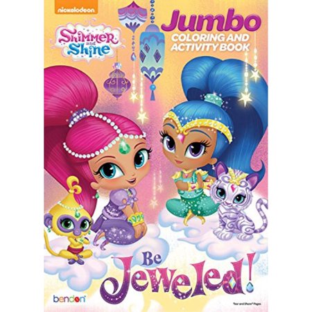 nickelodeon shimmer and shine jumbo coloring and activity book