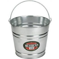 Behrens 1214GS 14 Quart Galvanized Sheet Steel Water Pail / Bucket With Handle - Quantity of 2