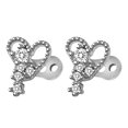 thumbnail image 5 of EHJRE 2pcs Dermal Anchor Tops and Base Titanium Steel Piercing Jewelry Hearts Heart 2, 5 of 9
