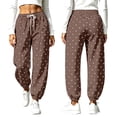 thumbnail image 6 of Zulora Women's Drawstring Elastic Waist Barrel Pants Casual Cropped Joggers with Pockets Loose Straight Leg Lounge Trousers for Daily Wear, 6 of 9