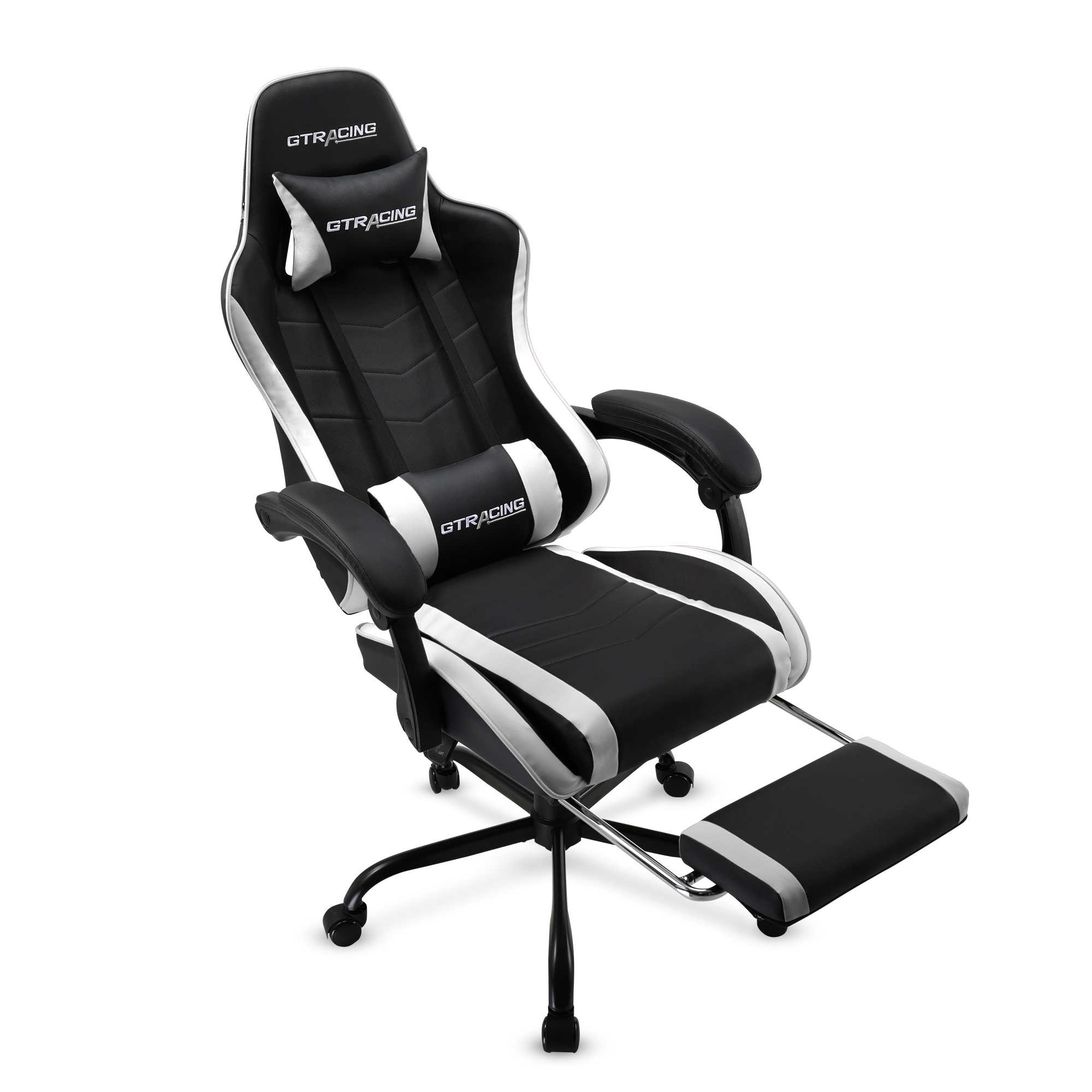GTRACING Ergonomic Gaming Chair with Pillows and Footrest photo 5