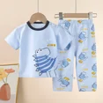 thumbnail image 3 of Children's Sets Cotton Kids Clothes short Sleeve Home  Sleepwear Children's Clothing Boy Girl Spring and summer Tops Pants Suits, 3 of 6