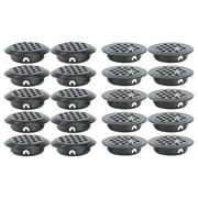20 Pcs Stainless Steel Air Hole Furniture Vent Wardrobe Mesh Blinds Round Louver Soffit Vents
