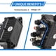 thumbnail image 4 of Conjunto de relé de interruptor solenoide de winch ATV 12V 8 terminales para Arctic Cat, plástico duradero, metal negro, 4 of 6