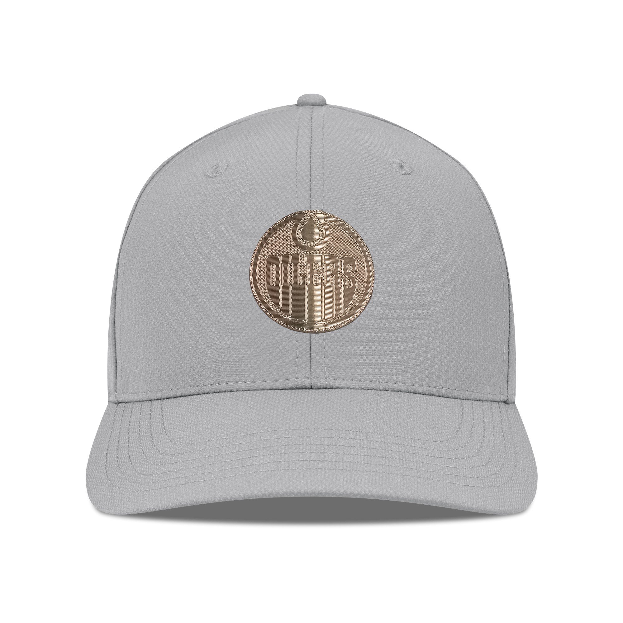 Men's Levelwear Gray Edmonton Oilers Rise Copper Insignia Flex Hat