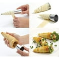thumbnail image 3 of 20 moldes para tartas de crema, moldes para hornear de acero inoxidable de 5 pulgadas, moldes para cannoli con forma de cono de gofre, moldes para brioche, moldes para hornear croissants, 3 of 7