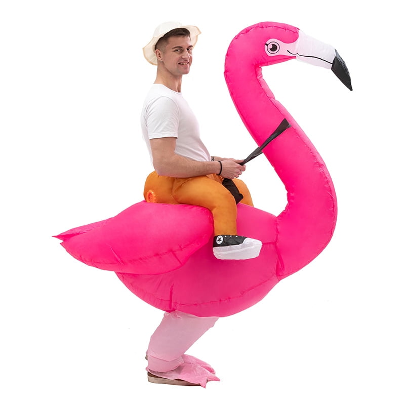 ShenMo Vetements Gonflables Flamant Rose Adultes 150 190cm Robe Rose Robe de Soiree Walmart