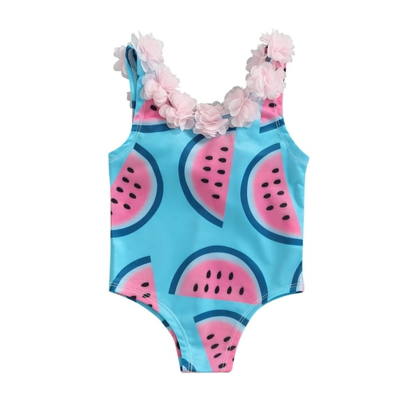 Toddler Baby Girl Swimsuit Ruffled Bikini Tankini Swimsuit Infant Swimwear One Piece Bathing Suits for Girls