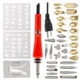 thumbnail image 1 of 37pcs Juego de bolígrafos para quemar madera Herramienta profesional para quemar madera con soldadura Herramientas creativas de bricolaje 30W 110V-120V Bolígrafo para soldar quemador de madera para gr, 1 of 11