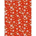thumbnail image 4 of Challis Rayon Printed Vadin, Floral Fabric, Dress Fabric (ROYAL/RED/BLUE, ByYard), 4 of 4