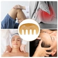 thumbnail image 4 of Unique Bargains 1 Pc Five-tooth Head Massage Comb for Home Light Yellow Resin, 4 of 5