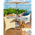 thumbnail image 5 of Outdoor Tablecloth with Umbrella Hole & Zipper, Orange Pumpkins Fall Rectangle Tablecloth 60x120 Inch, Thanksgiving Maple Leaf Rustic Patio Table Cover Waterproof Table Cloth for Picnic/Party, 5 of 6