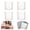 4PCS S, variant on Crystal Clear Freezer Storage Bins, 2026 New 4 Pack Cleard Plastic Bins, Stackable Kitchen Cabinet Organizer with Handles for Refrigerator and Pantry