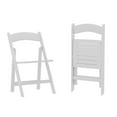 thumbnail image 2 of Emma + Oliver Set of 2 Solid Wood Foldable Dining Chairs with White Finish, 2 of 13