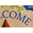 thumbnail image 3 of Evergreen Flag  Country Star House Burlap Flag, 3 of 4