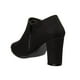 thumbnail image 4 of Botines Negros Tipo Gamuza Tacón Ancho Casual Formal negro 27 Incógnita 040D1L, 4 of 5