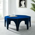 thumbnail image 6 of Modway Victory Modern Performance Velvet Ottoman in Navy/Black, 6 of 8