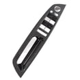 thumbnail image 2 of for BMW X5 E70 X6 E71 E72 Carbon Front Inner Door Panel Handle Pull Trim Cover, 2 of 5