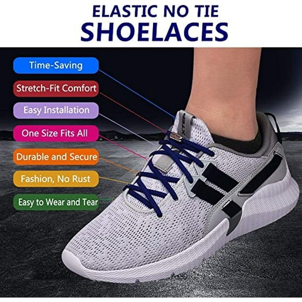 Xpand No Tie Shoelaces System with Elastic Laces - One Size Fits All Adult  and Kids Shoes