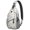 Multicolor Christmas Pattern-3, variant on Sling Backpack,Multicolor Christmas Pattern Sling Bag with Water Bottle Holder,Waterproof Sling Bag for Men/Women with Headphone Jack for Hiking,Travel
