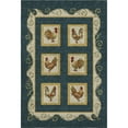 thumbnail image 2 of Addison Rugs Mayfield Washable Kitchen Rooster Panel Midnight Rectangle Rug, 10' x 14', 2 of 6