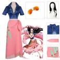 thumbnail image 2 of Disfraz de cosplay de anime, vestido, traje de cosplay de Nico Robin, gafas, peluca de fiesta, traje, disfraces para niña, traje de carnaval de Halloween, 2 of 5