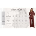 thumbnail image 6 of MINTREUS Lounge Sets for Women Knit Short Sleeve Tops and Long Pants Soft Comfy Pajamas Set Oversized 2 Piece Outfits S-4X, 6 of 8