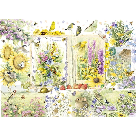 Cobble Hill 1000 Piece Puzzle - Nature Journal: Summer - Sample Poster Included