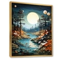 thumbnail image 2 of Designart "Maple Leaf Backwoods Exploration " Canada Floater Framed Canvas Print, 2 of 7