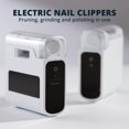 thumbnail image 3 of 2 in 1 Electric Nails Clippers with Dust Storage Polishing and LED Light,Safety Fingernail Trimmer Nails Cutter Kid Adult, 3 of 8
