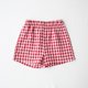 thumbnail image 2 of Odeerbi 1-9 Años Niños Niñas Pantalones Cortos de Verano de Algodón Lino Color Sólido Cute Plaid Lattice Pantalones Cortos, 2 of 8