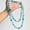 Blue, variant on Colorful Bead Long Necklace for Women Boho Handmade Irregular Shell Glass Beads Vintage Chunky Layered Sweater Chain Accessory Statement Jewelry