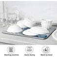 thumbnail image 7 of FREEAMG Wolf Cloud Sky White Dish Drying Mat for Kitchen Counter, Ultra Absorbent Reversible Microfiber Dishes Drying Rack Pad Heat-resistant Mats 18x24in, 7 of 7