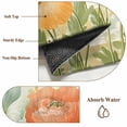 thumbnail image 6 of Retro Spring Floral Round Area Rug 3.3 FT, Non Slip Small Entryway Kitchen Mat, Watercolor Farmhouse Summer Flowers Washable Soft Circular Rug Non-Shedding Door Mat for Bathroom Playroom Kids Room, 6 of 9