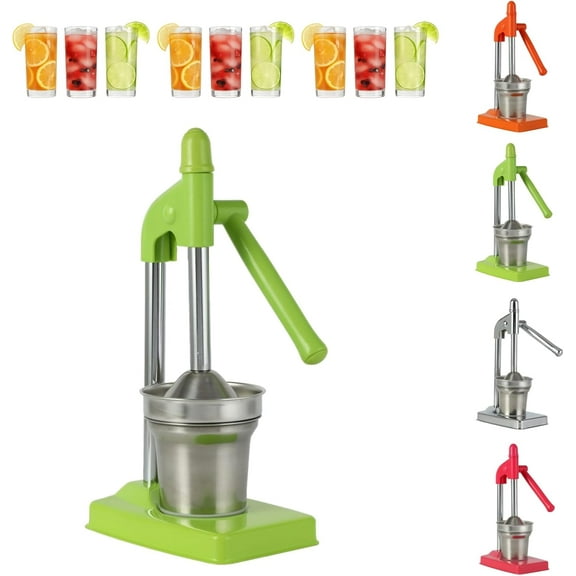 Cast Iron Juicer Hand Press, Heavy Duty Manual Juicer Hand Press, Stainless Steel Juicers for Citrus Oranges Lemons, Easy To Clean Metal Juicers Kitchen Tool