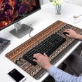 thumbnail image 2 of Long Mouse Pads for Desk,Black Geometric and Floral Pattern Desk Mats on Top Of Desks, Desk Mouse Pad Extra Large with 3mm Non-Slip Base and Stitched Edge for Gaming,Office,Work,Home 31.5"x15.7", 2 of 6
