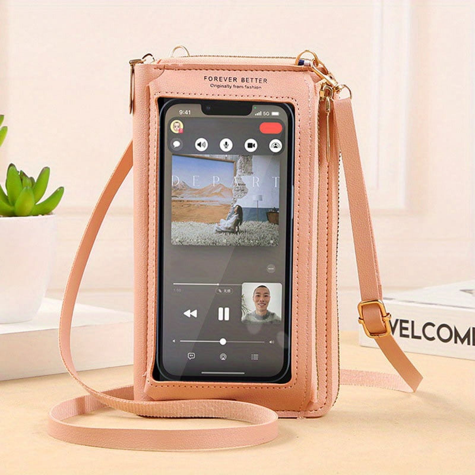 Fashion PU Leather Touch Screen Mobile Phone Bag For Iphone 15 14 13 11 12 Pro Max X XR XS Max 6 6s 7 8 Plus Case Walmart