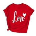thumbnail image 6 of BLVB Valentine T Shirts for Women Cute Love Heart Graphic Tees Tops Valentines Shirt Short Sleeve Tshirts for Her, 6 of 7