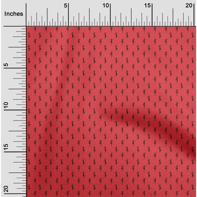 oneOone Cotton Poplin Fabric Dancing Girl Small Printed Craft Fabric BTY 56 Inch Wide