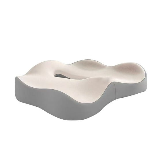 1 Pc Donut Pillow Seat Cushion,Donut Chair Cushions for Postpartum Pregnancy & Hemorrhoids,Tailbone Pain Relief Cushion,Memory Foam Lifting Cushions for Office&Home Chairs, 15.8x13.4 Inch, Beige